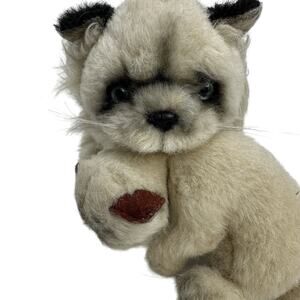 AVANTI Lifelike 1983 VINTAGE 24" HIMALAYAN MOTHER CAT CARRYING KITTEN